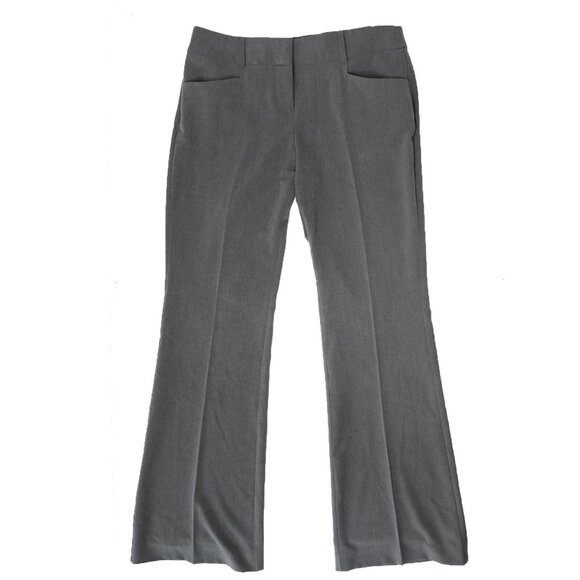 Ricki's Flared Dress Pants Career Work Trousers Grey Slacks Normcore Office - Picture 2 of 10